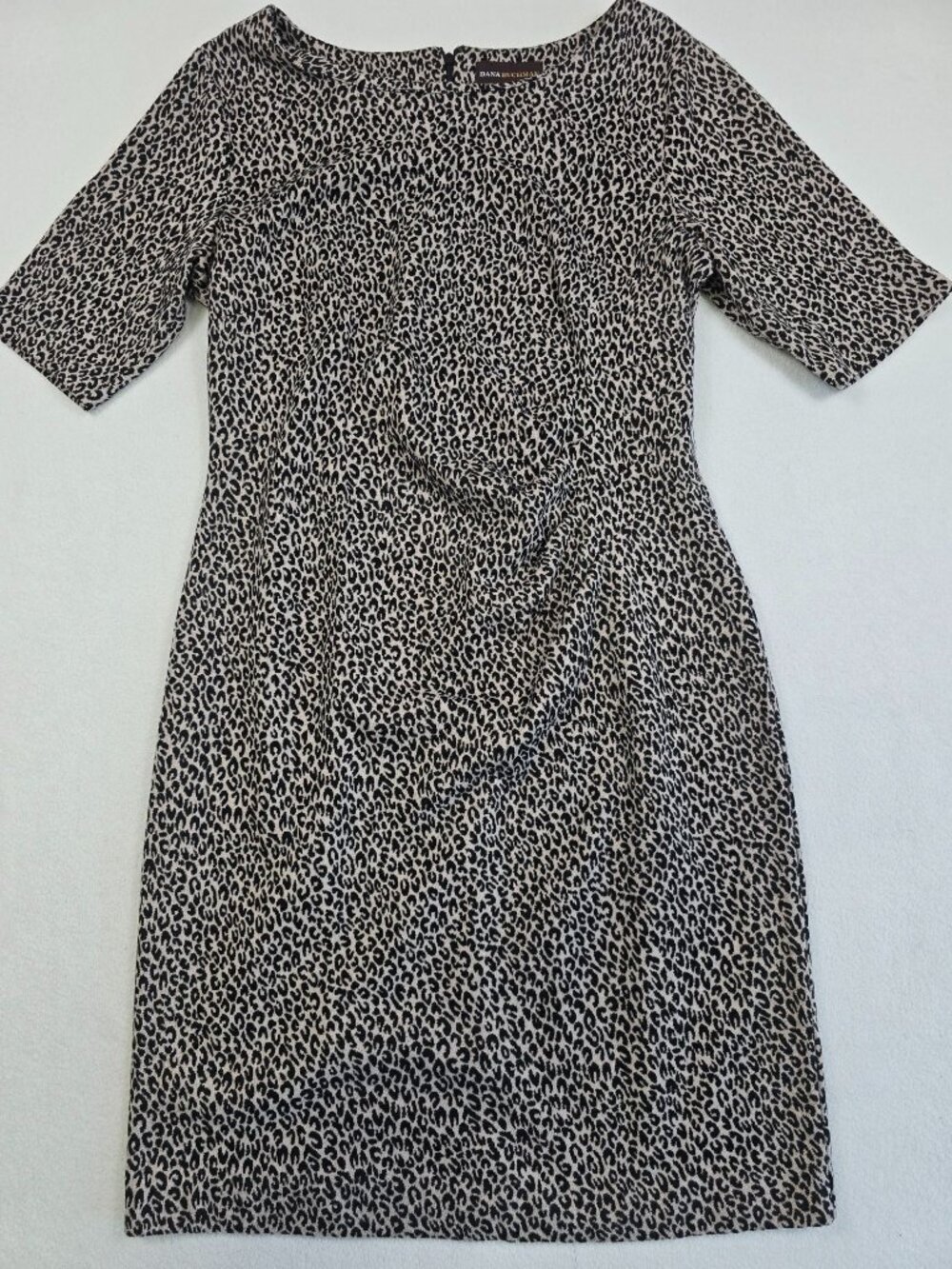 Dana Buchman 10 Animal Print Sheath Dress Leopard